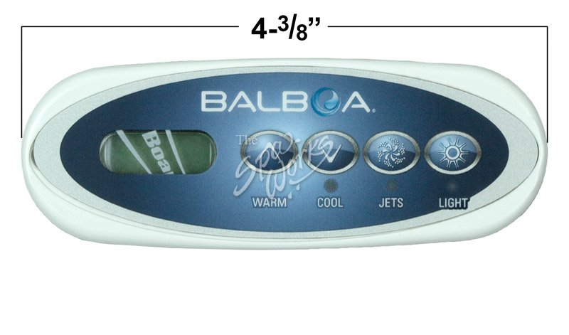 BALBOA MINI OVAL SPASIDE CONTROL PANEL WITH OVERLAY | The Spa Works