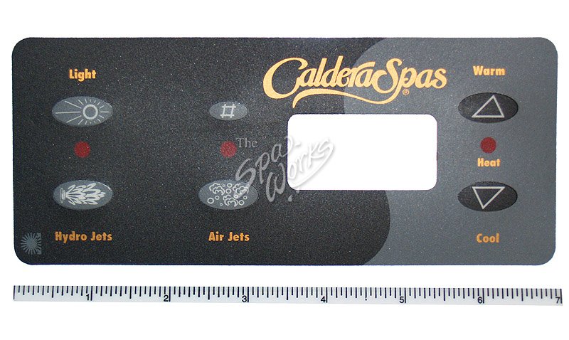 Caldera Spa Topside Control Panel Overlay 9800 Standard The Spa Works