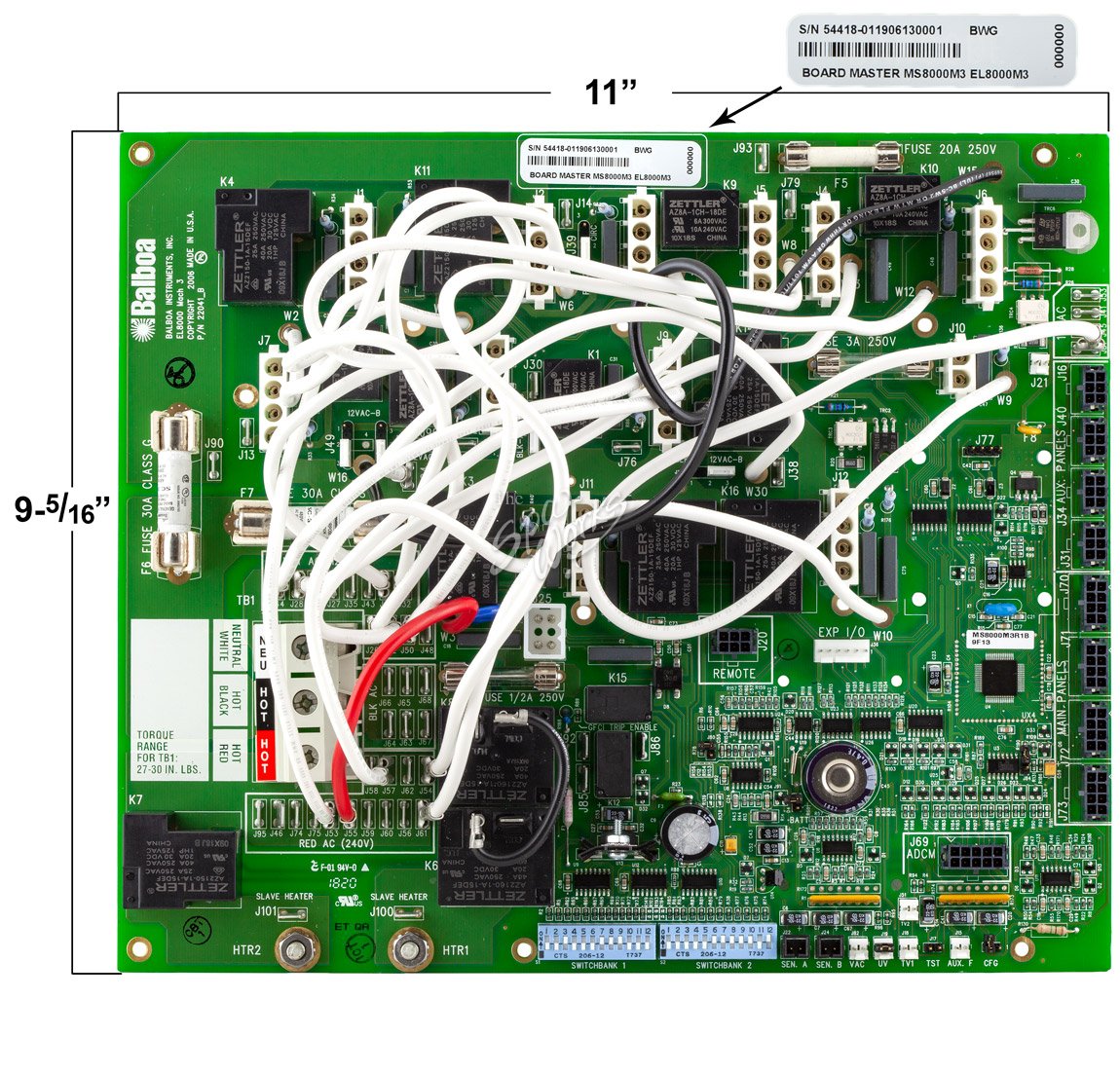 MASTER SPA CIRCUIT BOARD MS8000 The Spa Works